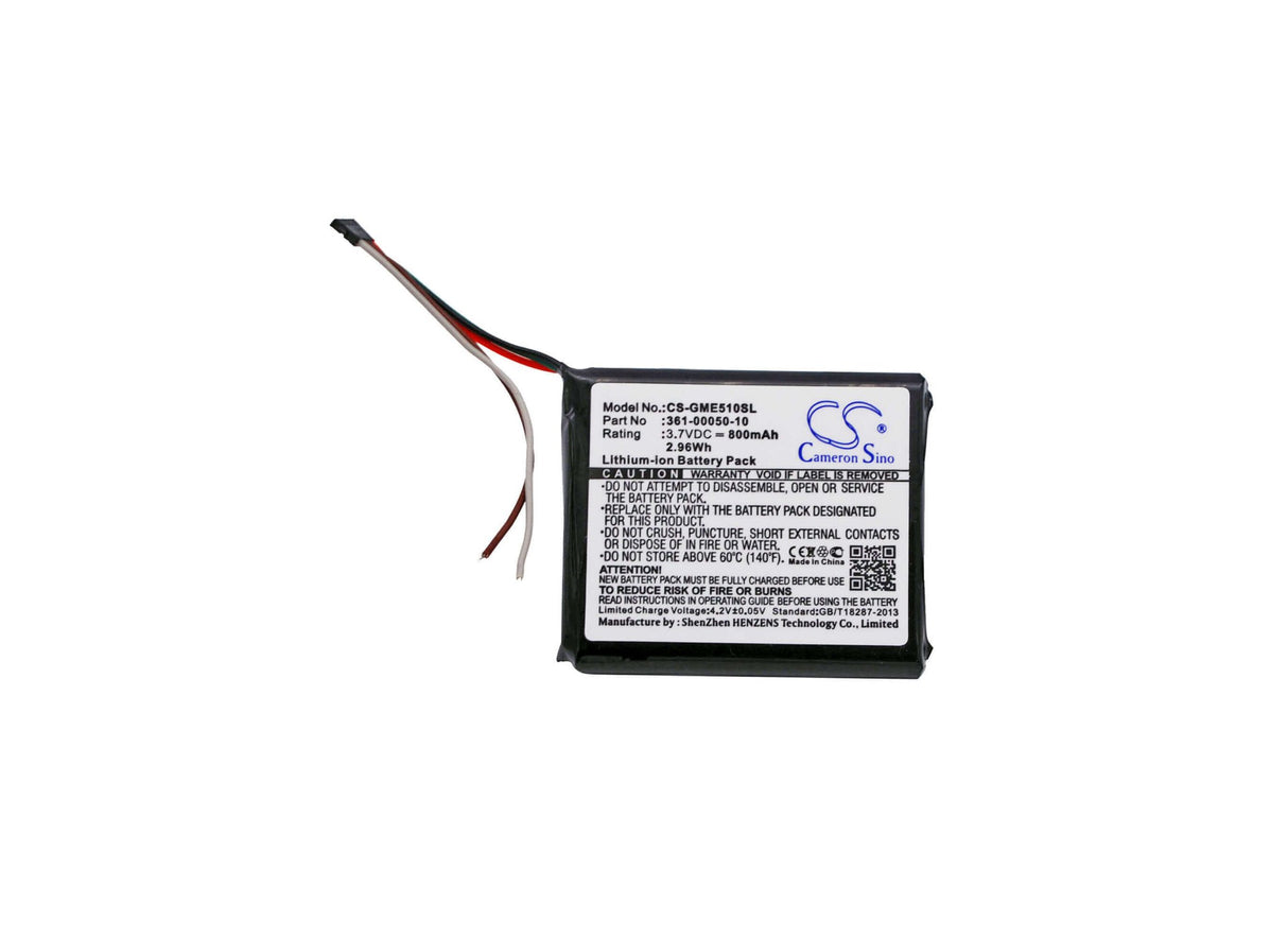 Battery For Garmin Edge 510 3.7v, 800mah - 2.96wh GPS, Navigator Cameron Sino Technology Limited   