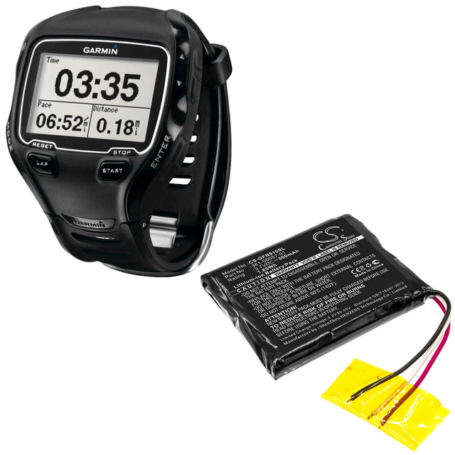 Battery For Garmin Forerunner 910xt 3.7v, 500mah - 1.85wh GPS, Navigator Cameron Sino Technology Limited   