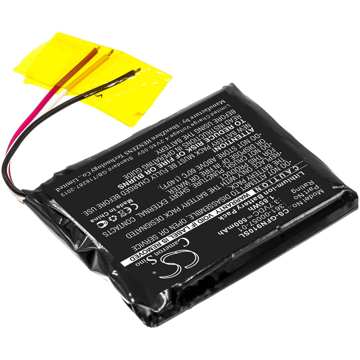 Battery For Garmin Forerunner 910xt 3.7v, 500mah - 1.85wh GPS, Navigator Cameron Sino Technology Limited   