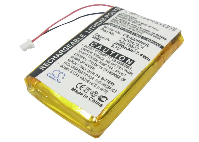 Battery For Garmin Ique 3200, Ique 3600, Ique 3600a 3.7v, 2000mah - 7.40wh GPS, Navigator Cameron Sino Technology Limited   