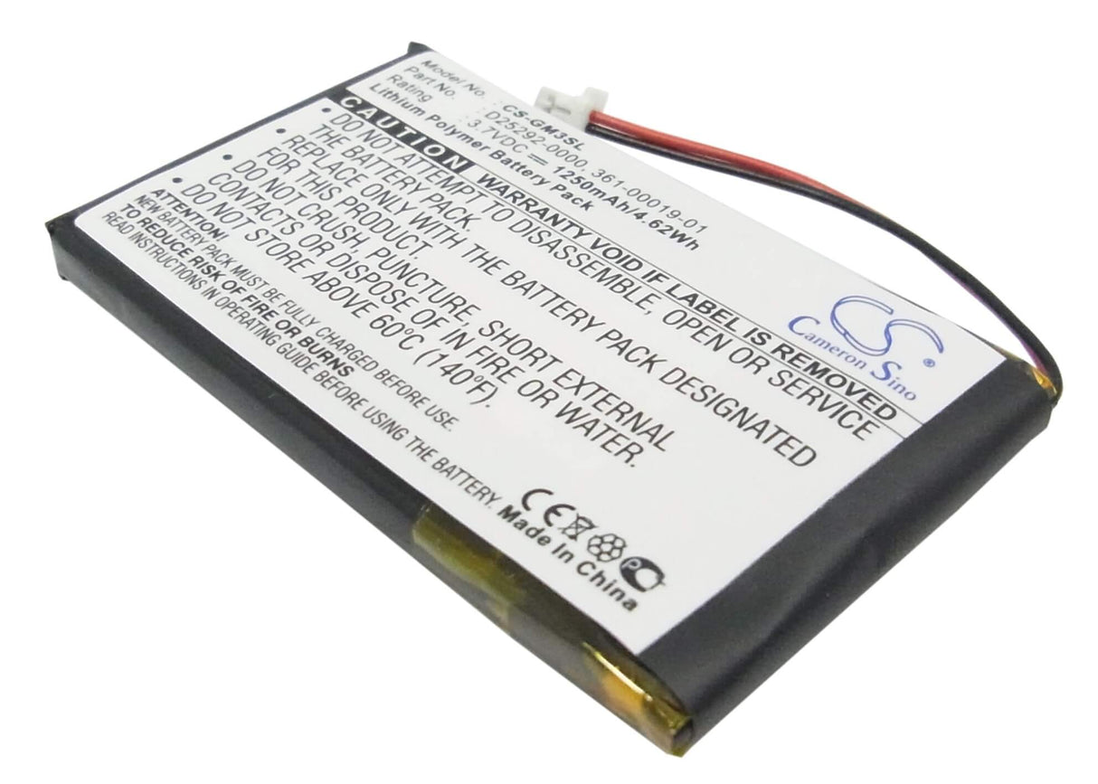 Battery For Garmin Ique M3, Ique M4, 3.7v, 1250mah - 4.63wh GPS, Navigator Cameron Sino Technology Limited   