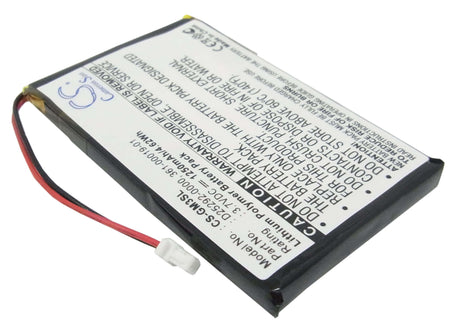 Battery For Garmin Ique M3, Ique M4, 3.7v, 1250mah - 4.63wh GPS, Navigator Cameron Sino Technology Limited   