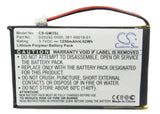 Battery For Garmin Ique M3, Ique M4, 3.7v, 1250mah - 4.63wh GPS, Navigator Cameron Sino Technology Limited   