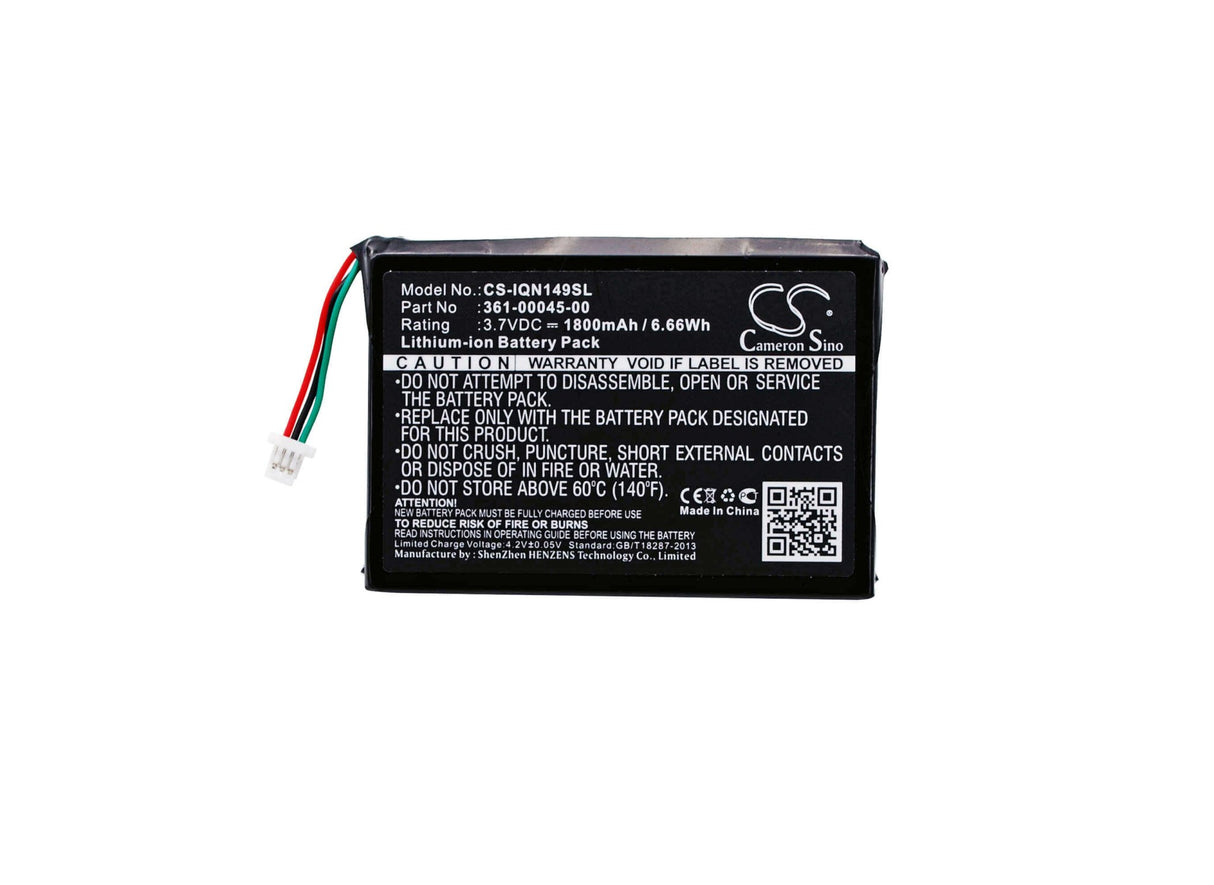 Battery For Garmin Nuvi 1490tv 3.7v, 1800mah - 6.66wh GPS, Navigator Cameron Sino Technology Limited   