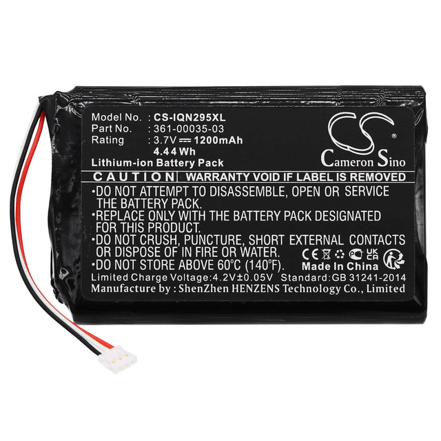 Battery For Garmin Nuvi 2595lmt, Nuvi 2555lmt, Nuvi 2555lt, Nuvi 2495lmt, Nuvi 2475lt 3.7v, 1200mah - 4.44wh GPS, Navigator Cameron Sino Technology Limited   