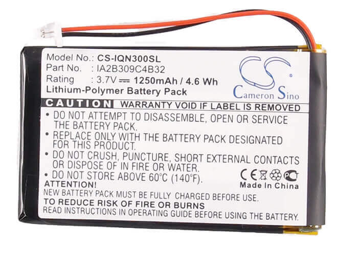 Battery For Garmin Nuvi 300, Nuvi 300t, Nuvi 310 3.7v, 1250mah - 4.63wh GPS, Navigator Cameron Sino Technology Limited   