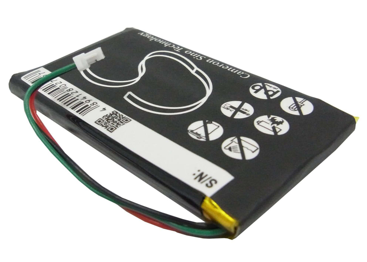 Battery For Garmin, Nuvi 3590, Nuvi 3590lmt, Nuvi 700 (3 Wires) 3.7v, 1250mah - 4.63wh GPS, Navigator Cameron Sino Technology Limited   