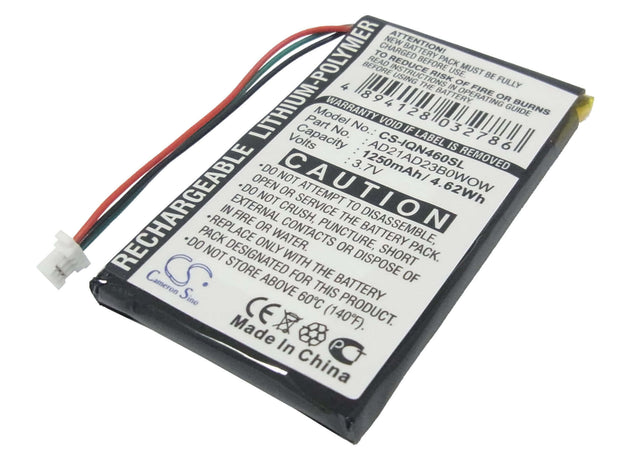 Battery For Garmin, Nuvi 465, Nuvi 465ltm, Nuvi 465t 3.7v, 1250mah - 4.63wh GPS, Navigator Cameron Sino Technology Limited   