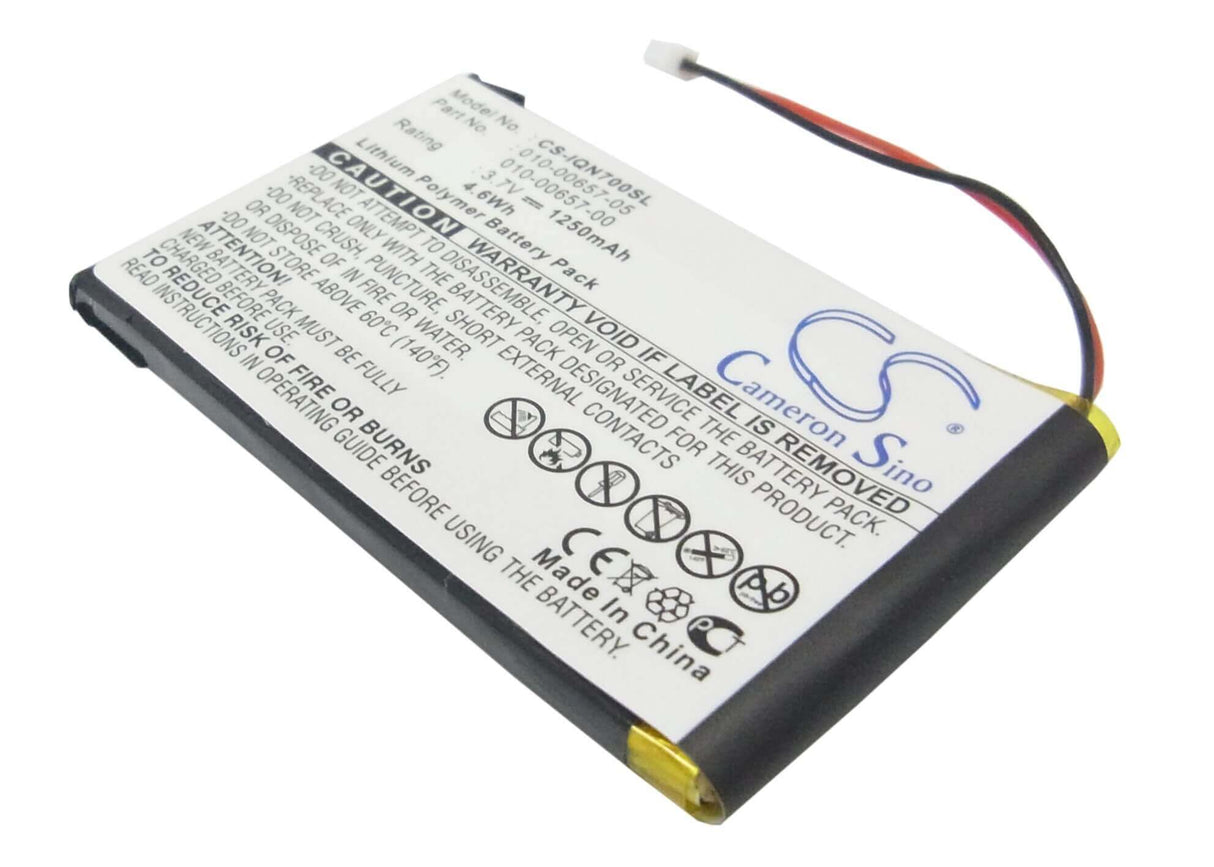 Battery For Garmin Nuvi 700 (2 Wires) 3.7v, 1250mah - 4.63wh GPS, Navigator Cameron Sino Technology Limited   