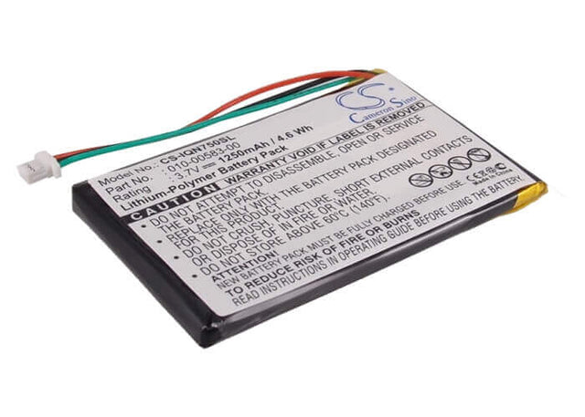 Battery For Garmin Nuvi 750, Nuvi 755, Nuvi 755t 3.7v, 1250mah - 4.63wh GPS, Navigator Cameron Sino Technology Limited   