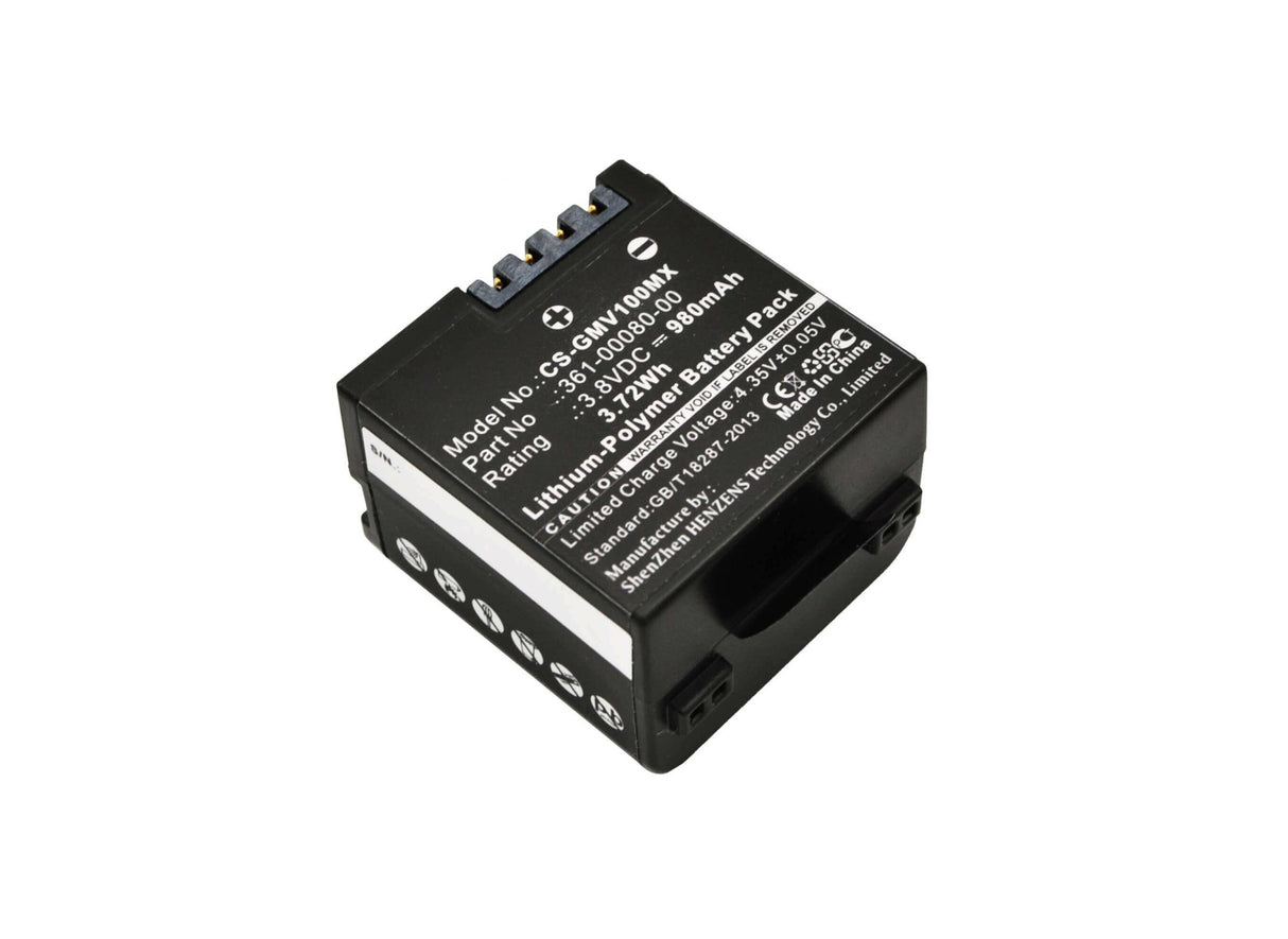 Battery For Garmin Virb X, Virb X 3.8v, 980mah - 3.72wh Camera Cameron Sino Technology Limited (Suspended)   