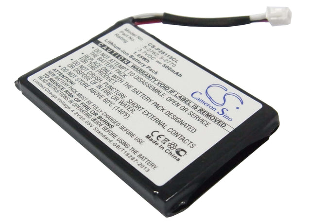 Battery For Ge, 28106fe1, 2-8106fe1, 28115fe1, 2-8115fe1, 3.7v, 500mah - 1.85wh Cordless Phone Cameron Sino Technology Limited (Cordless Phone)   