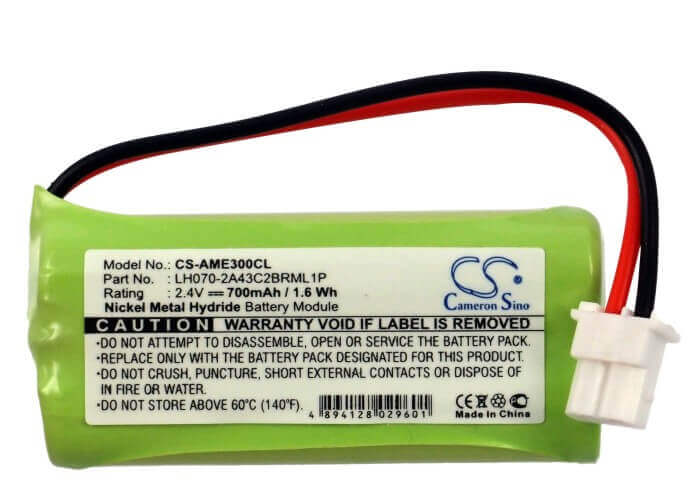 Battery For Ge, 30522ee1, 30522ee2, 30522ee3, 30522ee4, 2.4v, 700mah - 1.68wh BabyPhone Cameron Sino Technology Limited (Cordless Phone)   