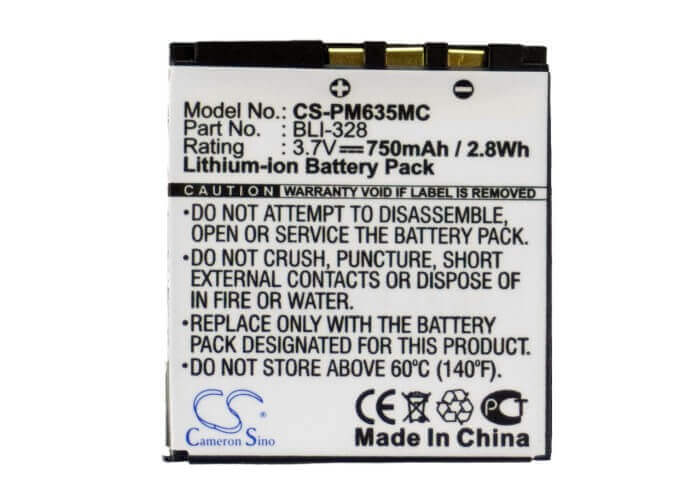 Battery For Ge A830 3.7v, 750mah - 2.78wh Camera Cameron Sino Technology Limited (Suspended)   