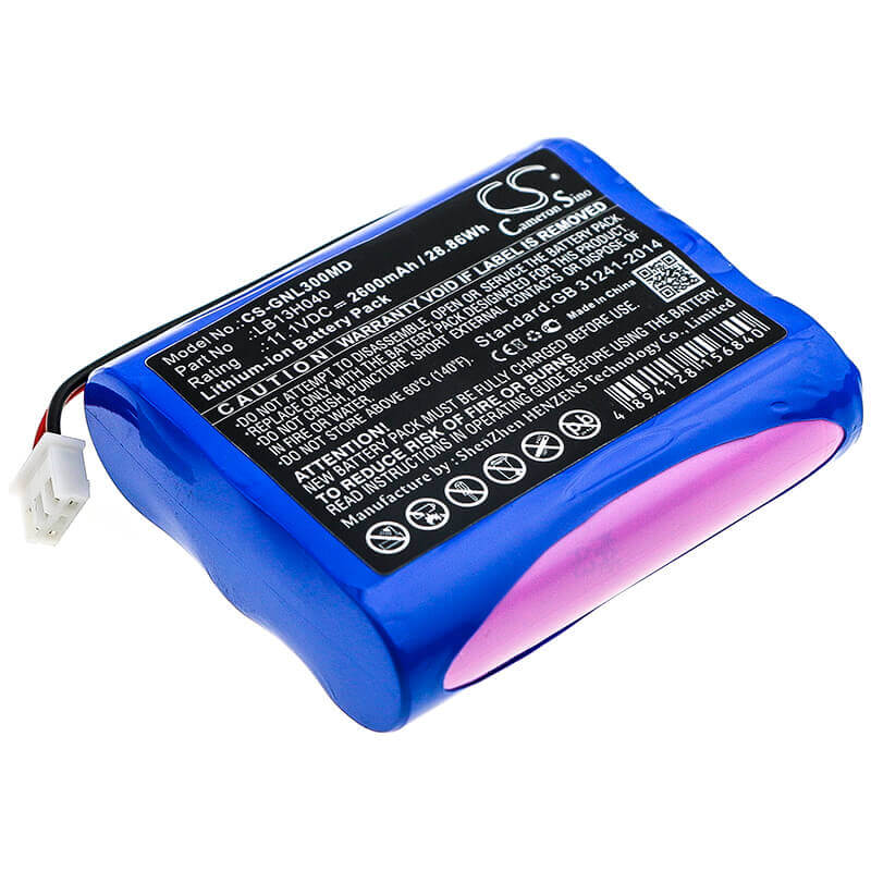 Battery For General, G3h, G3hi30028-1 11.1v, 2600mah - 28.86wh Medical Cameron Sino Technology Limited (Medical)   