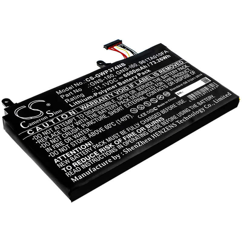 Battery For Gigabyte, P35g, P35g V2 11.1v, 6600mah - 73.26wh Notebook, Laptop Cameron Sino Technology Limited   