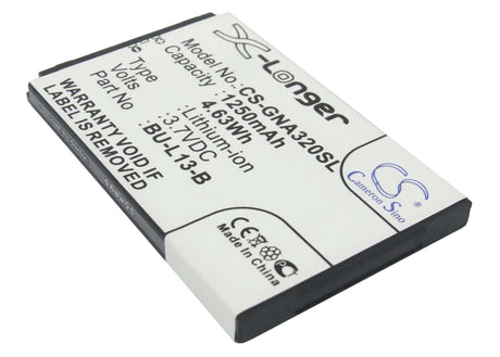 Battery For Gionee A320, A350, W360 3.7v, 1250mah - 4.63wh Mobile, SmartPhone Cameron Sino Technology Limited   