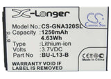 Battery For Gionee A320, A350, W360 3.7v, 1250mah - 4.63wh Mobile, SmartPhone Cameron Sino Technology Limited   