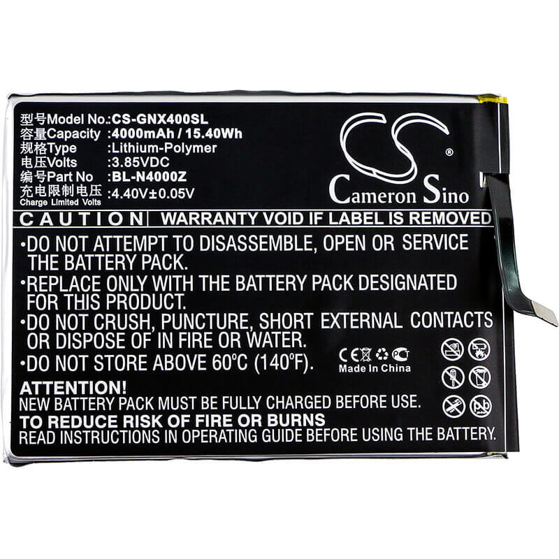 Battery For Gionee, Allview X4 Soul Style, Allview X4 Soul Style Dual Sim, 3.85v, 4000mah - 15.40wh Batteries for Electronics Cameron Sino Technology Limited   