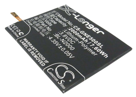 Battery For Gionee E5, Elife E5 3.8v, 2000mah - 7.60wh Mobile, SmartPhone Cameron Sino Technology Limited   