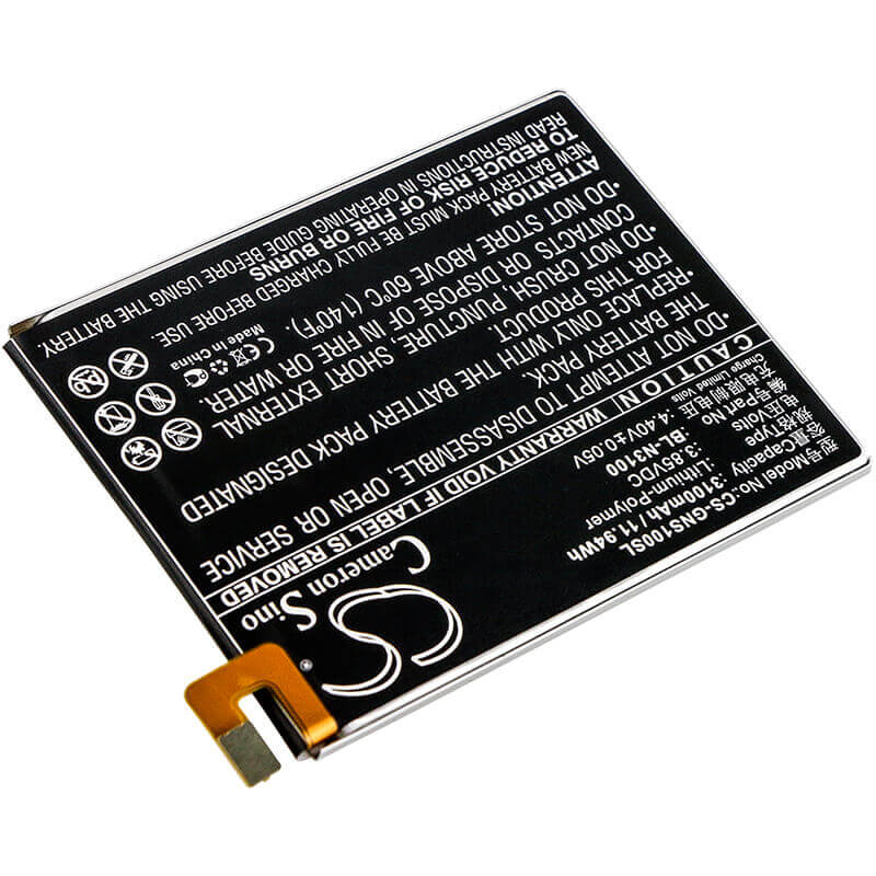 Battery For Gionee, Elife S10c, Elife S10c Dual Sim, Elife S10c Dual Sim Td-lte 3.85v, 3100mah - 11.94wh Batteries for Electronics Cameron Sino Technology Limited   