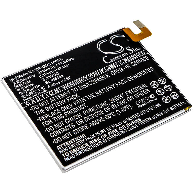 Battery For Gionee, Elife S10c, Elife S10c Dual Sim, Elife S10c Dual Sim Td-lte 3.85v, 3100mah - 11.94wh Batteries for Electronics Cameron Sino Technology Limited   