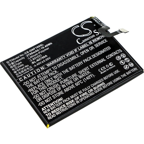 Battery For Gionee, F109, F109l, F109n 3.85v, 2700mah - 10.40wh Batteries for Electronics Cameron Sino Technology Limited   