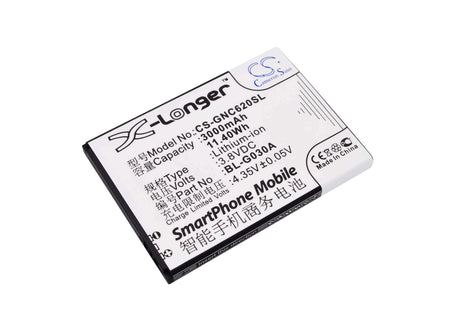 Battery For Gionee Gn181, C620, C620s 3.8v, 3000mah - 11.40wh Batteries for Electronics Cameron Sino Technology Limited   