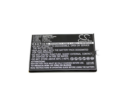 Battery For Gionee, Gn5002, M5 3.8v, 5000mah - 19.00wh Batteries for Electronics Cameron Sino Technology Limited   