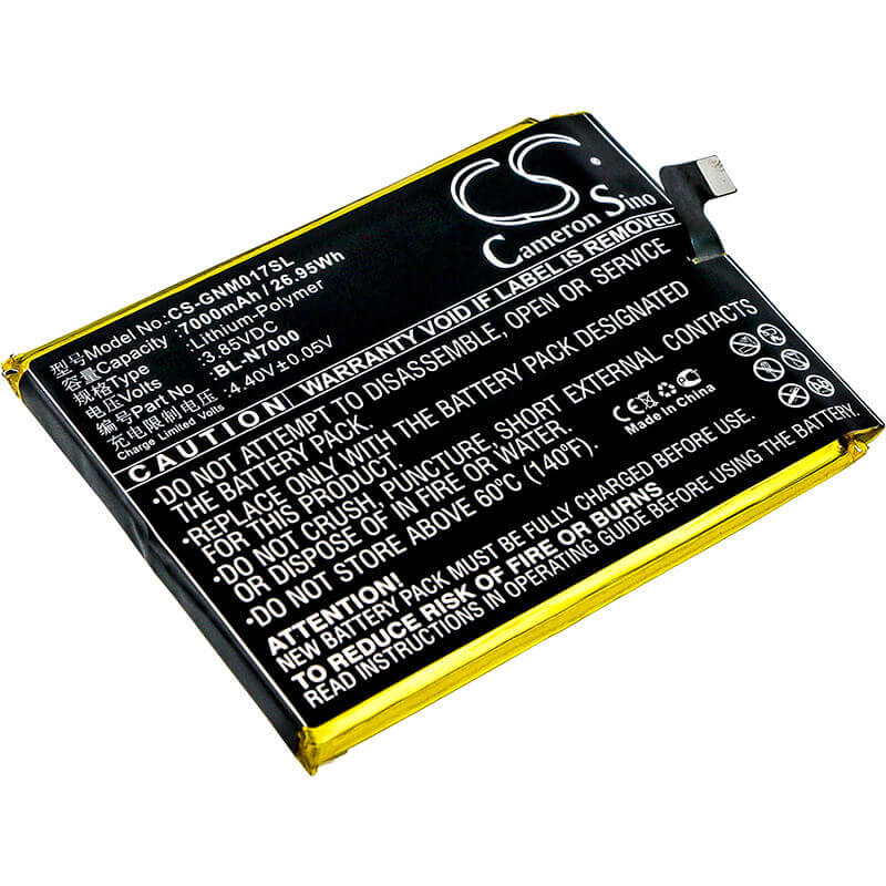 Battery For Gionee, M2017, M2017 Dual Sim, M2017 Dual Sim Td-lte 3.85v, 7000mah - 26.95wh Batteries for Electronics Cameron Sino Technology Limited   