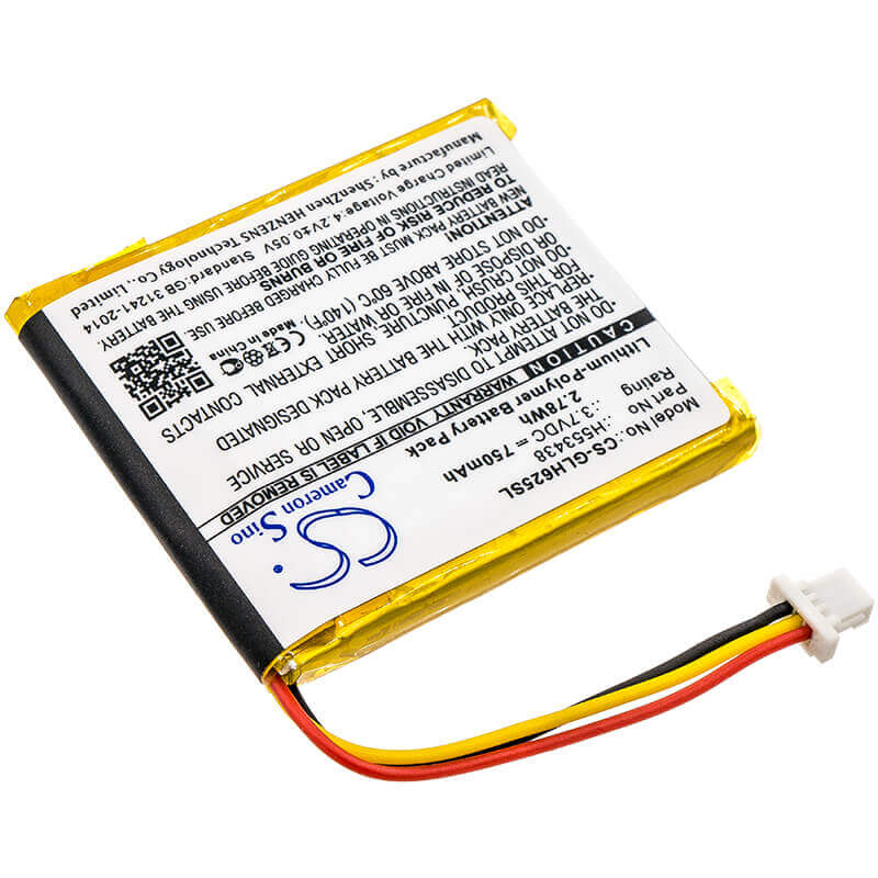 Battery For Globalsat, Gh625xt, 3.7v, 750mah - 2.78wh Smartwatch Cameron Sino Technology Limited   