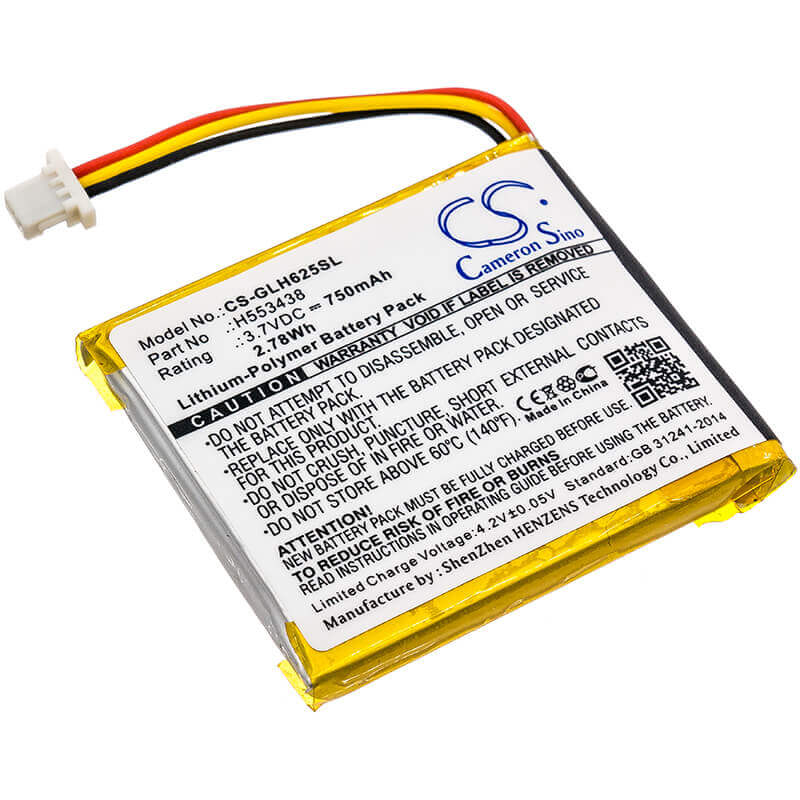 Battery For Globalsat, Gh625xt, 3.7v, 750mah - 2.78wh Smartwatch Cameron Sino Technology Limited   