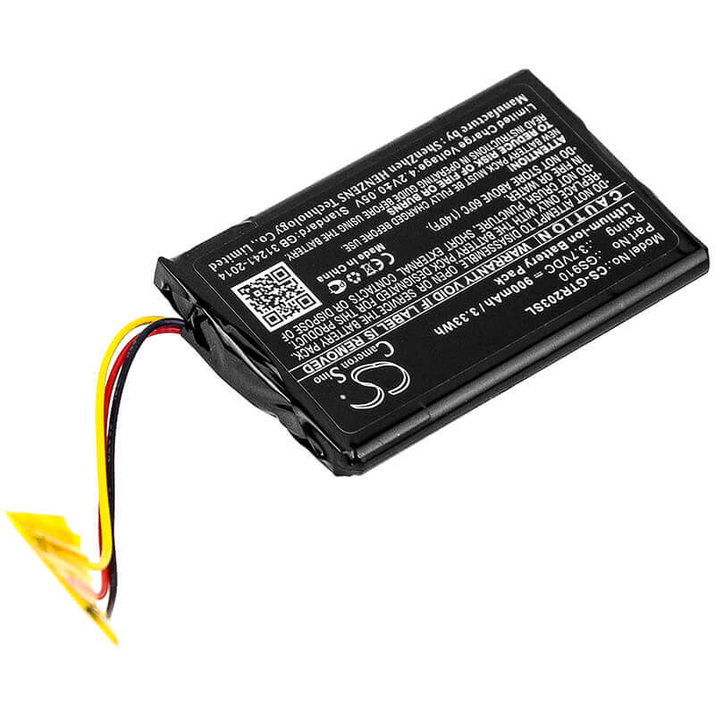 Battery For Globalsat, Tr-203, 3.7v, 900mah - 3.33wh GPS, Navigator Cameron Sino Technology Limited   