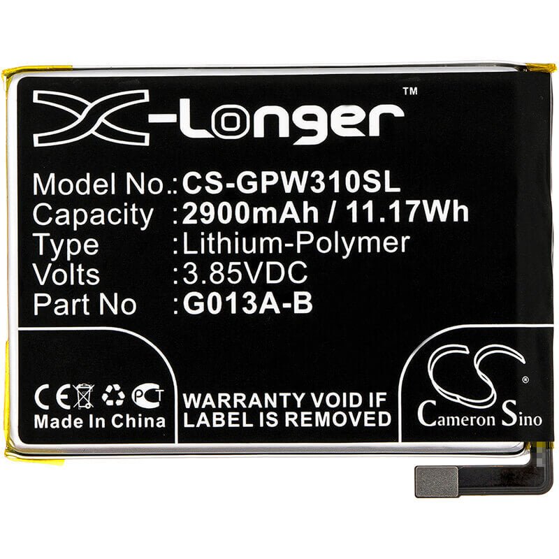 Battery For Google, G013a, G013b, Pixel 3, 3.85v, 2900mah - 11.17wh Mobile, SmartPhone Cameron Sino Technology Limited   