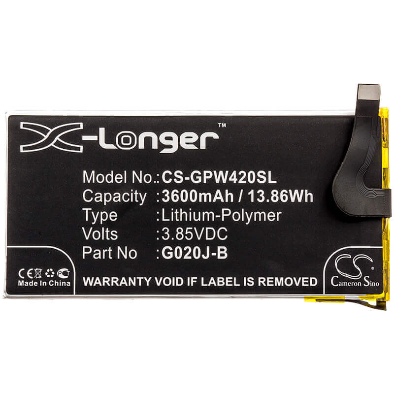 Battery For Google, G020p, Pixel 4 Xl, 3.85v, 3600mah - 13.86wh Mobile, SmartPhone Cameron Sino Technology Limited   