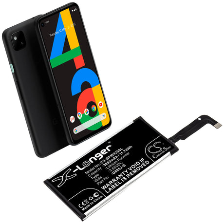 Battery For Google, Pixel, 4a 3.85v, 3050mah - 11.74wh Mobile, SmartPhone Cameron Sino Technology Limited   