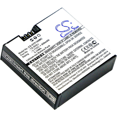 Battery For Gotop, G1 3.7v, 850mah - 3.15wh Camera Cameron Sino Technology Limited   