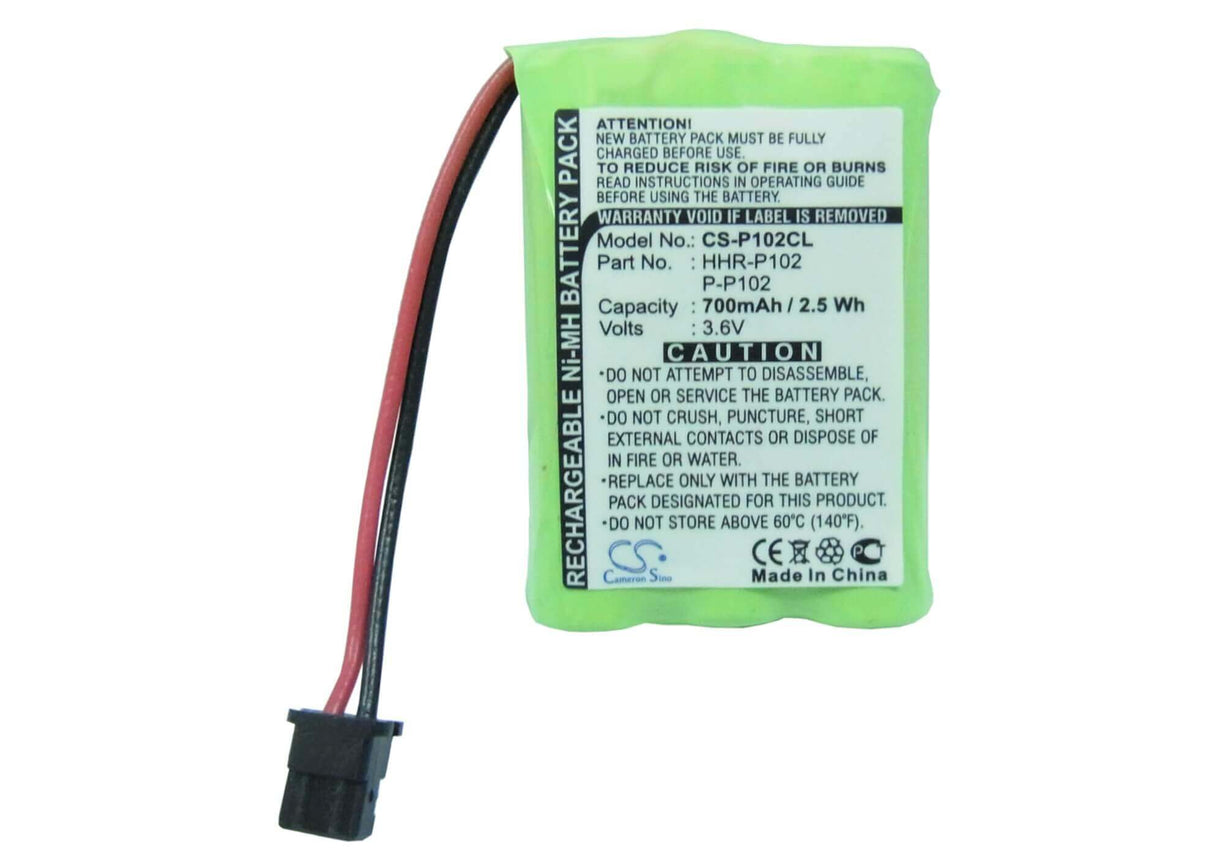 Battery For Gp, Gp60aaah3bms 3.6v, 700mah - 2.52wh Cordless Phone Cameron Sino Technology Limited (Cordless Phone)   