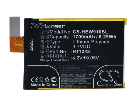 Battery For Haier W910, Hw-w910 3.7v, 1700mah - 6.29wh Mobile, SmartPhone Cameron Sino Technology Limited   