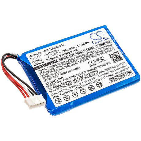 Battery For Harman/kardon, Esquire 2, 3.7v, 2800mah - 10.36wh Speaker Cameron Sino Technology Limited   