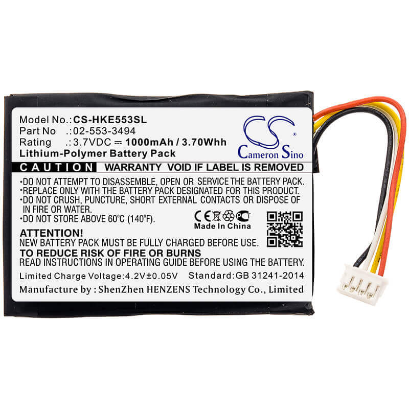 Battery For Harman/kardon, Hkneobrnbsg, Neo, 3.7v, 1000mah - 3.70wh Speaker Cameron Sino Technology Limited   