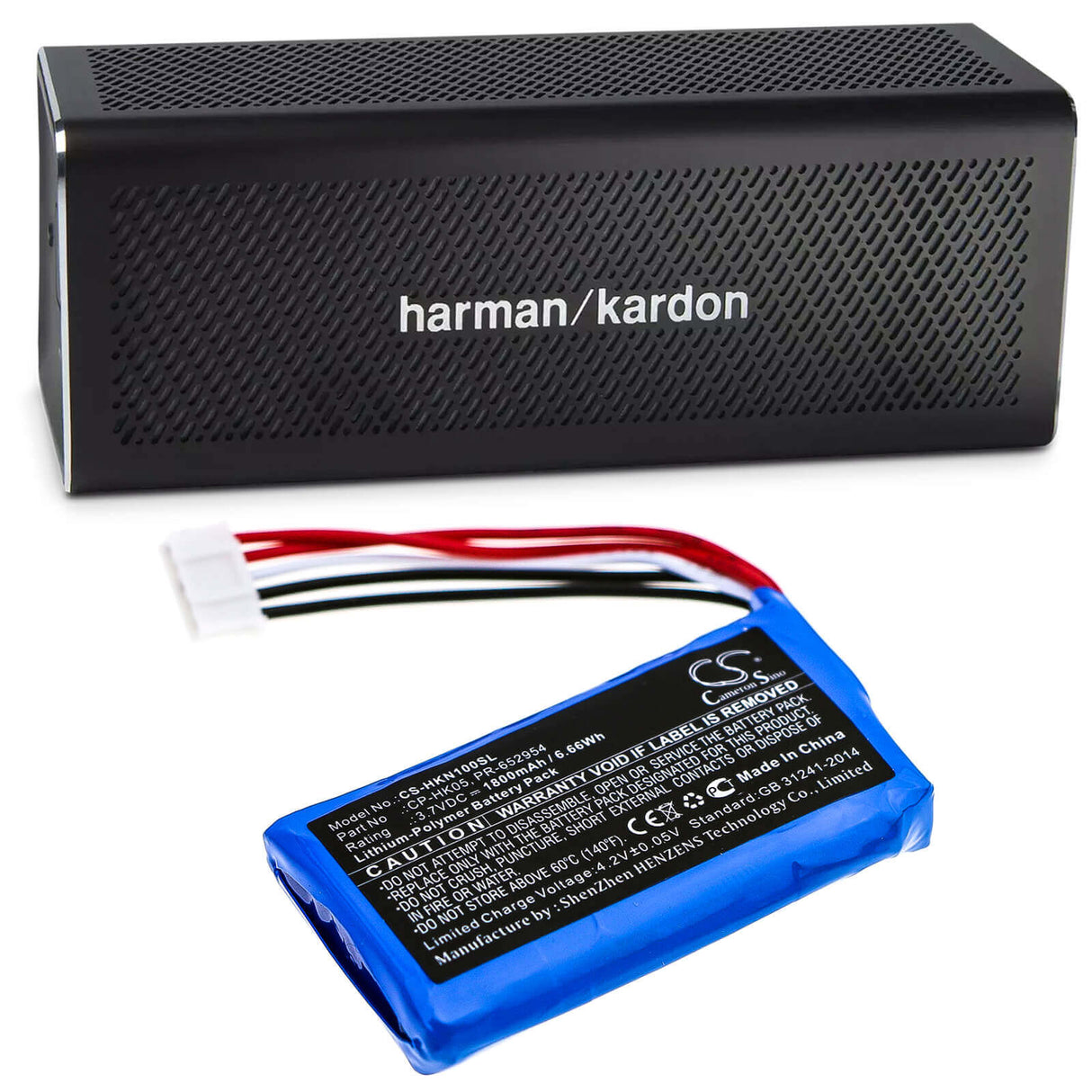 Battery For Harman/kardon, One 3.7v, 1800mah - 6.66wh Speaker Cameron Sino Technology Limited   