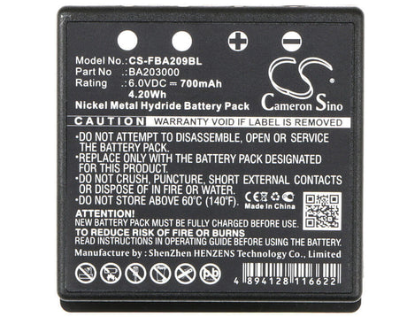 Battery For Hbc Fub9nm, Fbfub09n, Remote Control Crane Truck Driving 6v, 700mah - 4.20wh Crane Remote Control Cameron Sino Technology Limited   