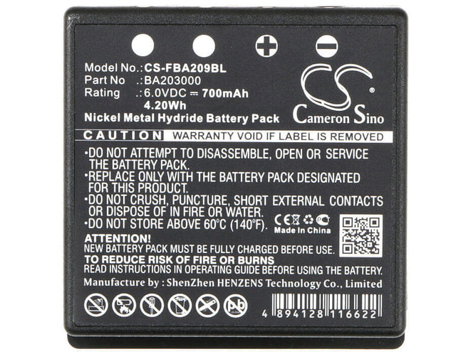 Battery For Hbc Fub9nm, Fbfub09n, Remote Control Crane Truck Driving 6v, 700mah - 4.20wh Crane Remote Control Cameron Sino Technology Limited   