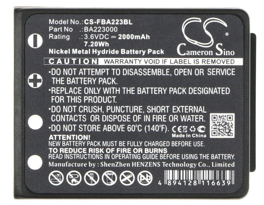 Battery For Hbc Radiomatic Quadrix, Radiomatic Keynote, Radiomatic Patrol D 3.6v, 2000mah - 7.20wh Batteries for Electronics Cameron Sino Technology Limited   