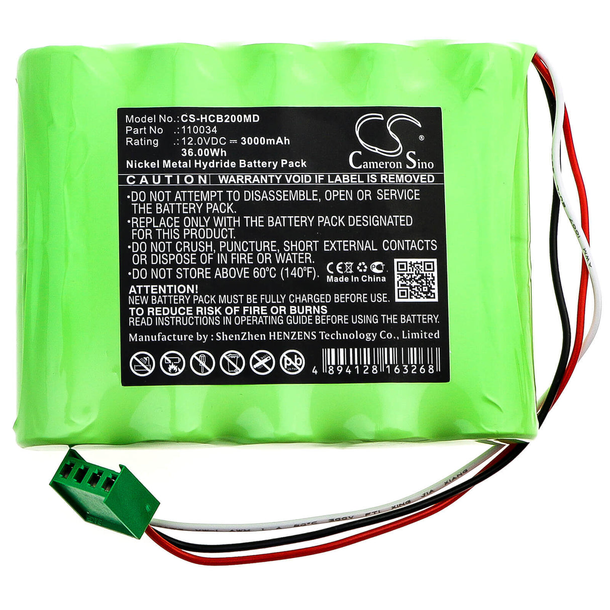 Battery For Hellige, Scb2, Scope 12v, 3000mah - 36.00wh Batteries for Electronics Cameron Sino Technology Limited   