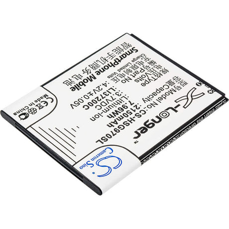 Battery For Hisense Hs-u970, Hs-u966, Hs-t970 3.7v, 2150mah - 7.96wh Mobile, SmartPhone Cameron Sino Technology Limited   