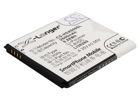 Battery For Hisense Hs-x6, Hs-x6c, Hs-x6t 3.8v, 2600mah - 9.88wh Mobile, SmartPhone Cameron Sino Technology Limited   