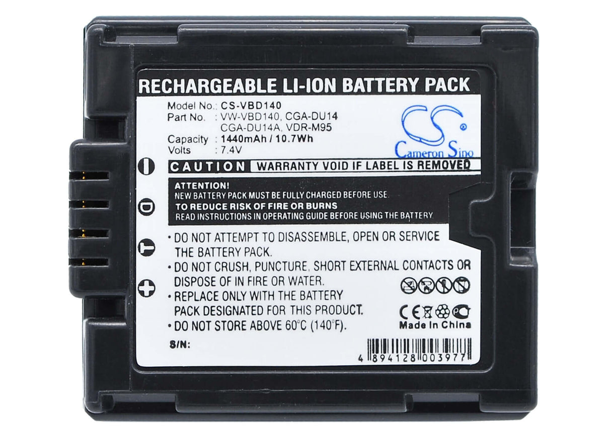 Battery For Hitachi Dz-bd70, Dz-bd7h, Dz-bx37e, Dz-gx20, 7.4v, 1440mah - 10.66wh Camera Cameron Sino Technology Limited   