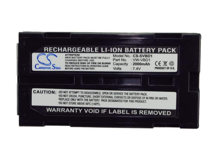 Battery For Hitachi Vm-645la, Vm-945la, Vm-d865, Vm-d865la, 7.4v, 2000mah - 14.80wh Camera Cameron Sino Technology Limited   